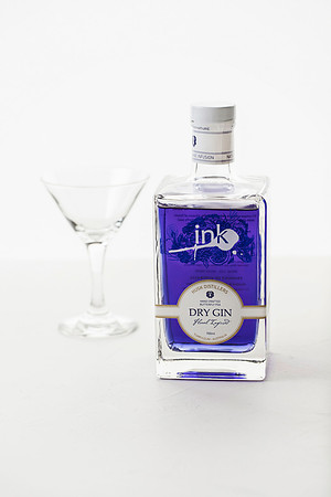 ink gin, food and product photographer gold coast - byron bay, ink gin, husk distillers