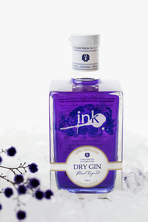 ink gin, food and product photographer gold coast - byron bay, ink gin, husk distillers
